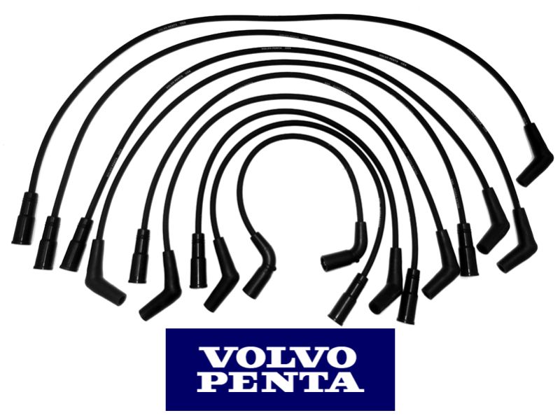 Volvo Penta OMC V8 Spark Plug Wire Set 5.0 5.7 GL GS AQ models until 1996 